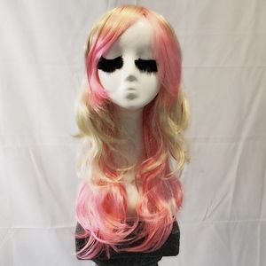 New Pink and Blonde wavy wig cosplay